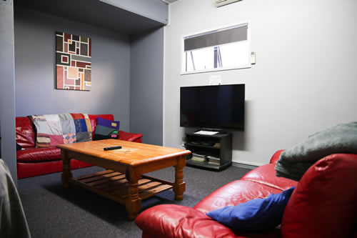 TV room at Taupo Backpackers