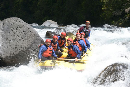 White water rafting, Tongariro River